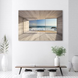 Obraz, Widok na morze z okna - 120x80