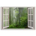 Obraz na płótnie, Okno tropikalny las dżungla - 120x80