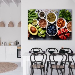Obraz, Świeże warzywa i owoce - 100x70