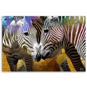 Obraz, Abstrakcyjne zebry zwierzęta - 100x70