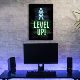 Obraz na płótnie, Napis Level up gaming - 40x60