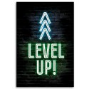 Obraz na płótnie, Napis Level up gaming - 80x120