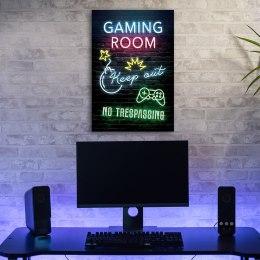 Obraz na płótnie, Napis Pokój gracza gaming - 40x60