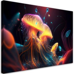 Obraz na płótnie, Kolorowa abstrakcja morska - 60x40
