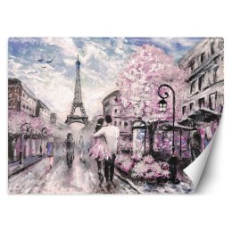 Fototapeta, Spacer po Paryżu malowany - 100x70