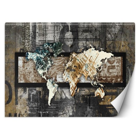 Fototapeta, Mapa świata w stylu vintage - 100x70