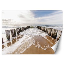 Fototapeta, Falochrony na plaży - 200x140