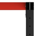 Metalowa rama pod blat roboczy, 150x57x79 cm, czarno-czerwona