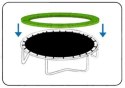 Osłona sprężyn do trampoliny 244 cm 8 FT Czarna