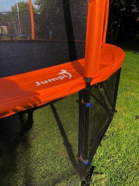 Trampolina Ogrodowa Jumpi 312cm/10FT Maxy Comfort Plus Pomarańczowa Z Wewnętrzną Siatką