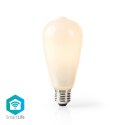 Nedis Wi-Fi Smart LED Żarówka | E27 | ST64 | 5 W | 500 lm | biała