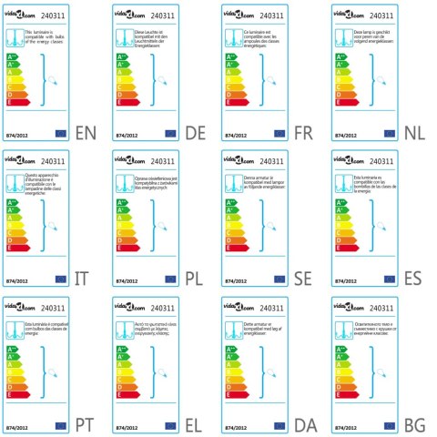 Wielokolorowy żyrandol na 5 żarówek