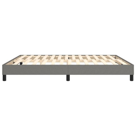 Łóżko kontynentalne, ciemnoszare, obite tkaniną, 160x200 cm