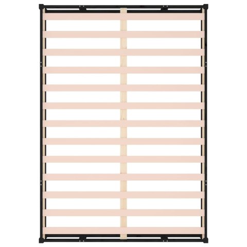 Rama łóżka, czarna, 180x200 cm, Super King, lite drewno