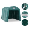 Namiot garażowy z PVC, 2,4 x 3,6 m, zielony