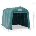 Namiot garażowy z PVC, 2,4 x 3,6 m, zielony
