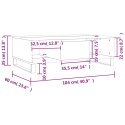 Stolik kawowy, biały, 104x60x35 cm, materiał drewnopochodny