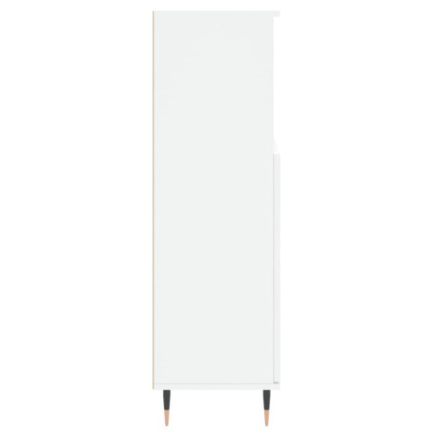 Szafka łazienkowa, biała, 30x30x100 cm, materiał drewnopochodny