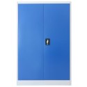 Szafa biurowa, metalowa, 90 x 40 x 140 cm, szaro-niebieska