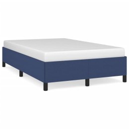 Rama łóżka, niebieska, 120x200 cm, obita tkaniną