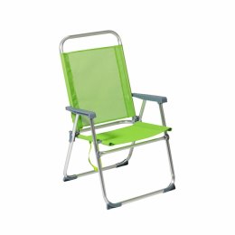Fotel plażowy 22 mm Kolor Zielony Aluminium 52 x 56 cm (52 x 56 x 92 cm)