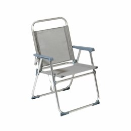 Fotel plażowy 22 mm Szary Aluminium 52 x 56 x 80 cm (52 x 56 x 80 cm)