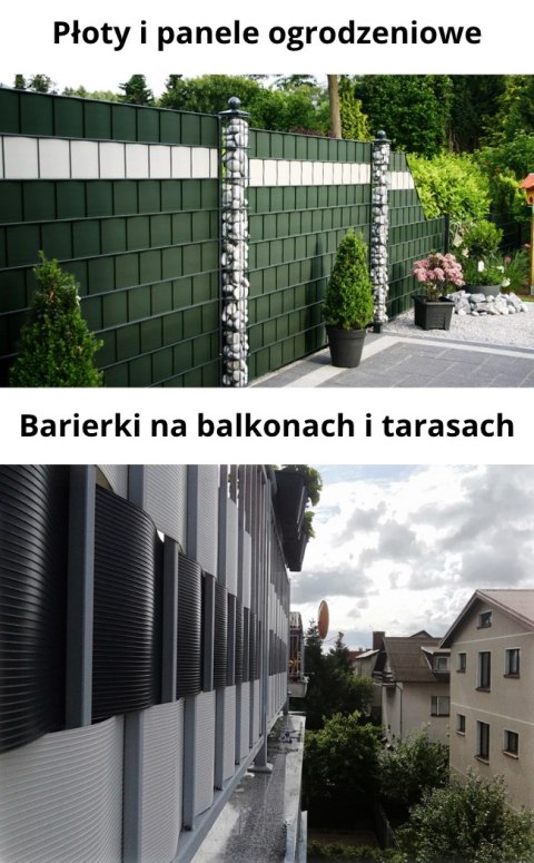 Taśma ogrodzeniowa 52mb Thermoplast® CLASSIC LINE 9,5cm SZARA