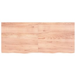 Półka jasnobrązowa, 140x60x4 cm, lite drewno dębowe