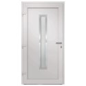 Drzwi wejściowe zewnętrzne, białe, 108 x 208 cm
