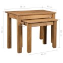 2 stoliki wsuwane pod siebie, drewno sosnowe, seria Panama