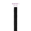 Linka żeglarska, czarna jednolita, 16 mm, 250 m, polipropylen