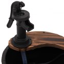Fontanna z pompą, 28x28x34,5 cm, lite drewno jodłowe