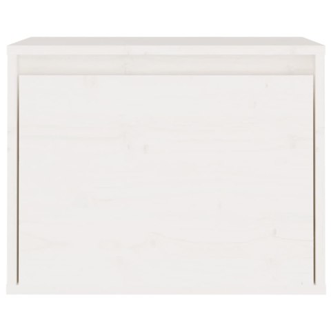 Szafka ścienna, biała, 45x30x35 cm, lite drewno sosnowe