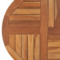 Blat stołu, lite drewno tekowe, okrągły, 2,5 cm, 70 cm