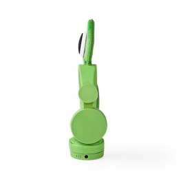 Nedis Wired Headphones | 1.2 m Round Cable | On-Ear | Detachable Magnetic Ears | Freddy Frog | Green