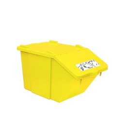 Pojemnik do sortowania odpadów piętrowy - żółty 45L