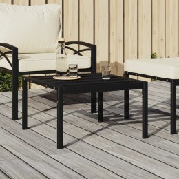 Ogrodowy stolik kawowy, czarny, 60x60x35 cm, stal