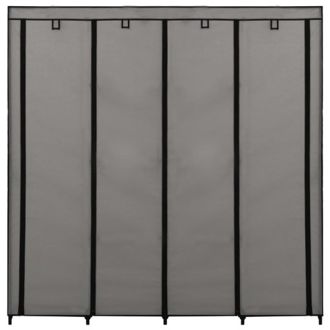 Szafa z 4 przegrodami, szara, 175 x 45 x 170 cm