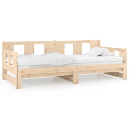 Łóżko rozsuwane, lite drewno sosnowe, 2x(90x200) cm