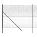 Ogrodzenie z siatki, antracytowe, 2x25 m