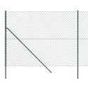 Ogrodzenie z siatki, zielone, 2,2x10 m