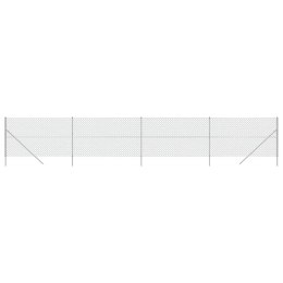 Ogrodzenie z siatki, srebrne, 2x10 m