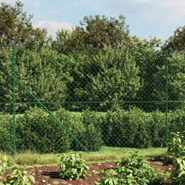 Ogrodzenie z siatki, zielone, 1,4x10 m