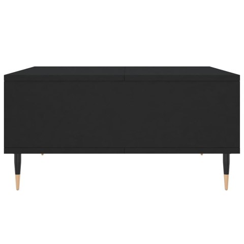 Stolik kawowy, czarny, 60x60x30 cm, materiał drewnopochodny