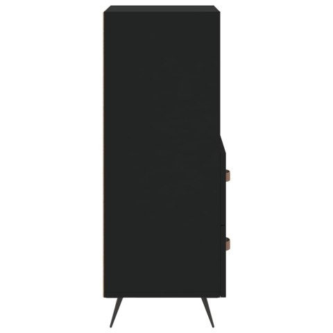Szafka, czarna, 34,5x34x90 cm, materiał drewnopochodny