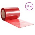 Kurtyna paskowa, czerwona, 300 mm x 2,6 mm, 25 m, PVC