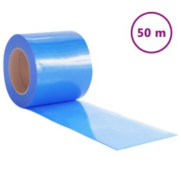 Kurtyna paskowa, niebieska, 200 mm x 1,6 mm, 50 m, PVC