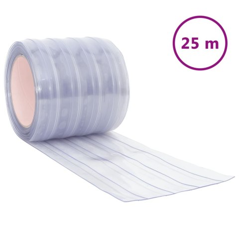 Kurtyna paskowa, przezroczysta, 200 mm x 1,6 mm, 25 m, PVC Kurtyna paskowa, przezroczysta, 200 mm x 1,6 mm, 25 m, PVC