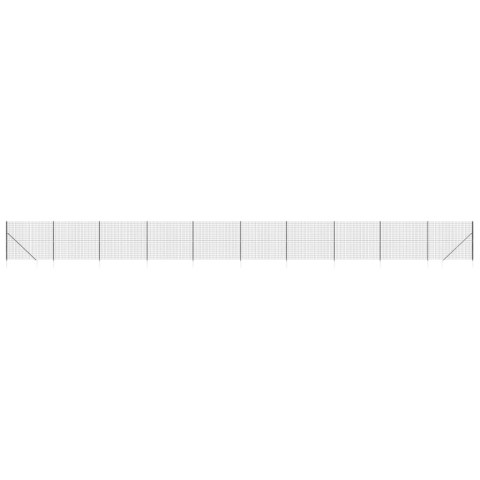 Ogrodzenie z siatki, z kotwami, antracytowe, 1,6x25 m Ogrodzenie z siatki, z kotwami, antracytowe, 1,6x25 m