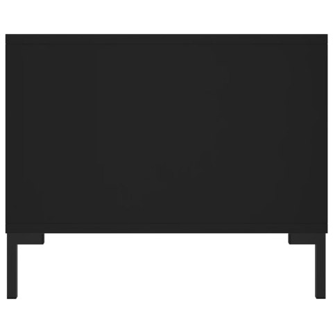 Stolik kawowy, czarny, 102x50x40 cm, materiał drewnopochodny